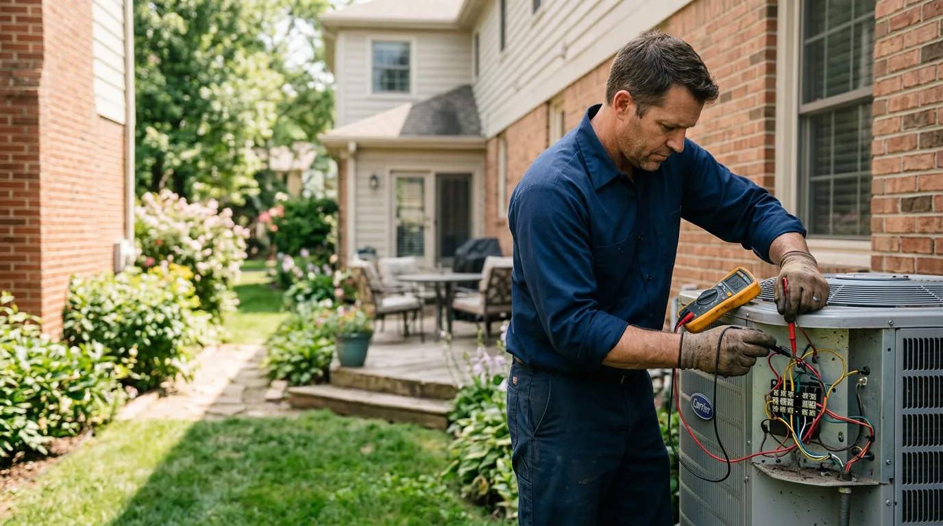 HVAC technician working near Strawberry, CA